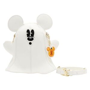 NWT Loungefly Stitch Shoppe Mickey Mouse Glow Ghost Crossbody Purse